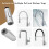 Kitchen Tap Spray Head Chrome Pull Out Tap Sprayer Attachment for Kitchen Sink Dual Function Faucet Head Replacement Nozzle G1/2 7