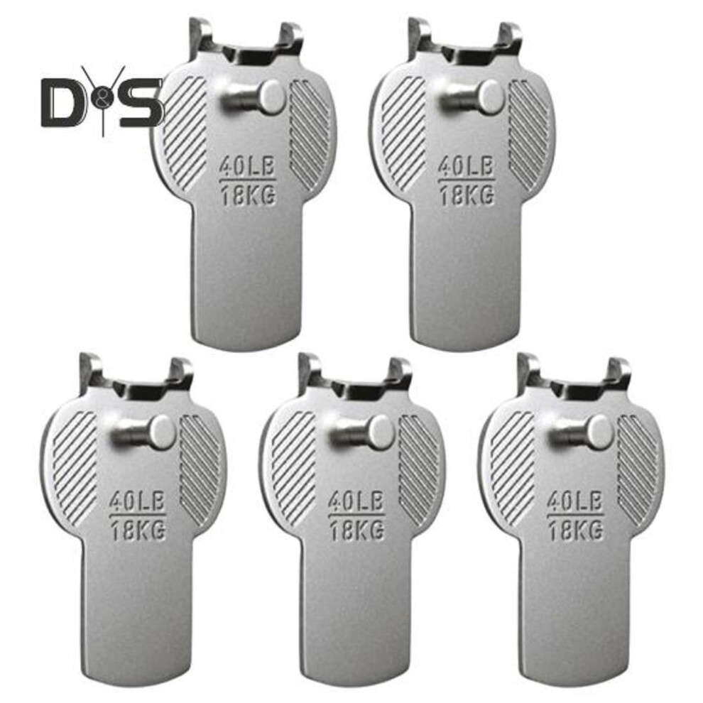 (as the picture, 5pcs) 5/10pcs Drywall Picture Hanging Hooks 40lbs Load-capacity Large Wall Picture Frame Hangers Heavy Duty Mirror Photo Hanger Hardware Kit