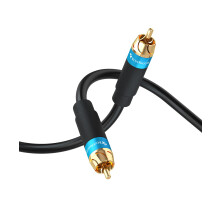 3M Dual Shielded Gold Plated RCA Subwoofer Cable – for Subwoofer, Amplifier, Home Theater