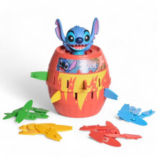 Disney Pop Up Stitch Action Board Game, Fun Family and Kids Game for Ages 4+, Preschool Children's Game for Boys, Girls, and Adults.