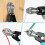 Mini Bolt Cutter, 210mm/8-inch Heavy Duty Wire Cutter, Two-Color Ergonomic Handle, Security Lock, More Efficient Leverage & Adjustable Opening, Belt 7