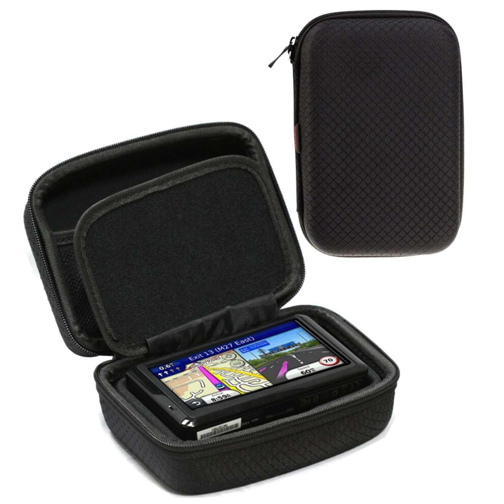 Hard Gps Carry Case Compatible With Tomtom Go 6" Classic Sat Nav Black 5059854596394