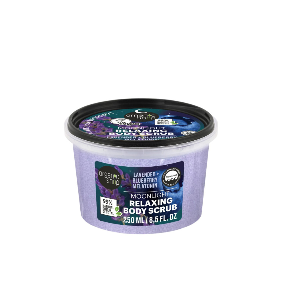 Organic Shop Sleep Moonlight Relaxing Body Scrub, Exfoliate Your Worries, 250 Ml