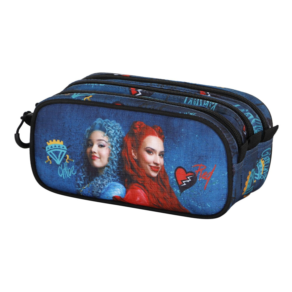 Disney Descendants Wickedly-Fan Trick Pencil Case 2.2, Multicolour, 23 X 11 Cm