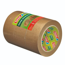 Pack Paper Standard - Eco-Friendly Paper Packaging Tape, 56% bio-Based Material - Effective and Easy to Recycle - Brown - 3X 50 m x 50 mm