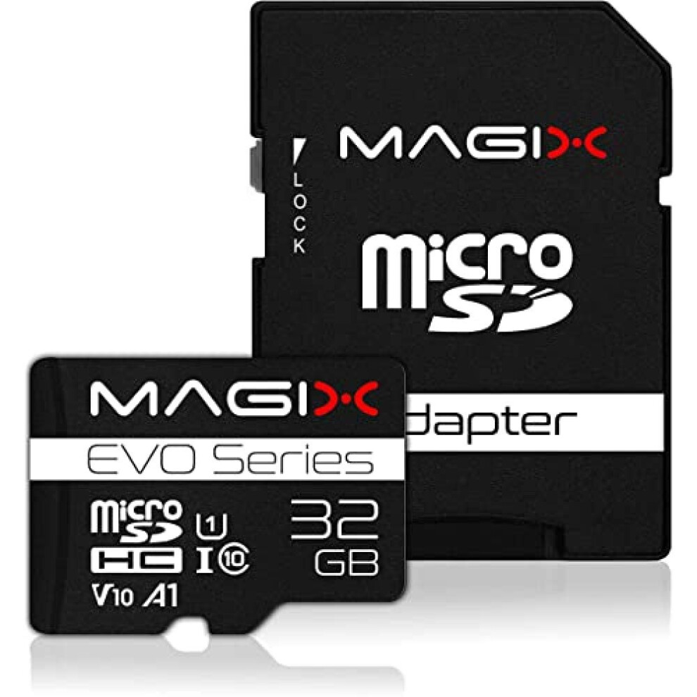 32Gb Microsd Card Class10 V10 U1, Read Speed Up To 80 Mb/S, Evo Series (Sd Adapter Included) 5060675850572