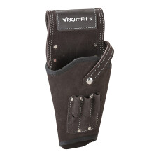 Leather Drill Holster Double Nail and Hammer Holder Multi Pockets Tool Work Pouch Organiser & Belt |For Builders, Carpenters, Gardeners, Electricians