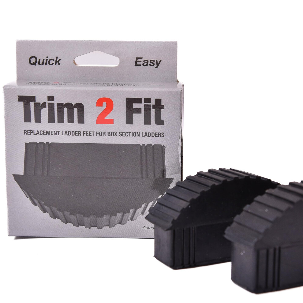 Trim 2 Fit Replacement Rubber Ladder Feet - Cut To Size For Your Extension Ladder 791429213903