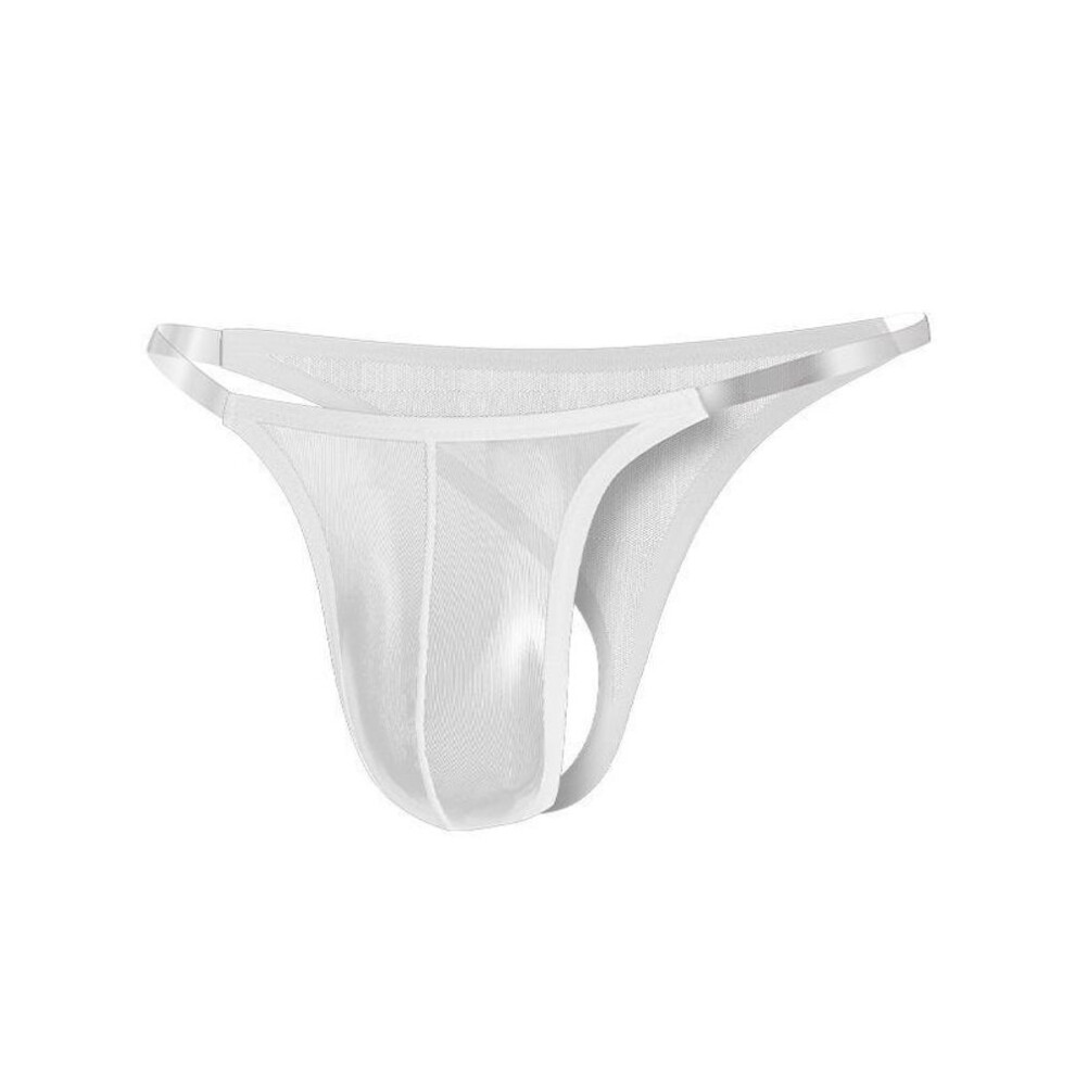 (XXL, white) Gtopx Man Men's Transparent Personalized U-convex T-pants