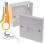 2/3a Surface Mount Telephone Extension Socket + Backbox + IDC Tool Line Jack for Creating Extra Phone Point Connections (2/3a + Back Box) 1