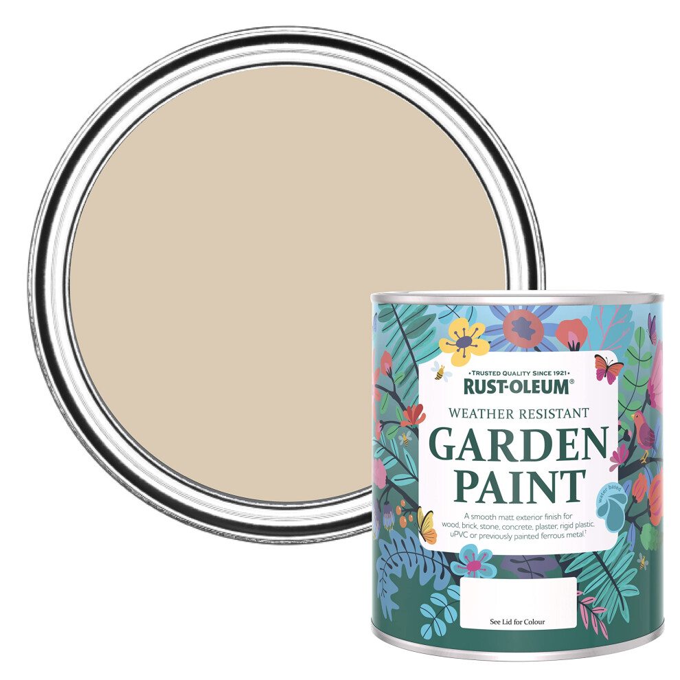 Light Brown Mould Resistant Garden Paint in Matt Finish - Warm Clay 750ml