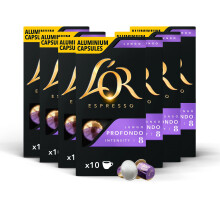 Lungo Profondo Coffee Pods, 7 Packs, Total 70 Coffee Capsules