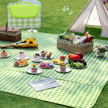Picnic Blanket 200 * 200cm, Extra Large Outdoor Waterproof Sandproof Picnic Mat, Machine Washable Picnic Blanket Great for Beach Garden & Camping On