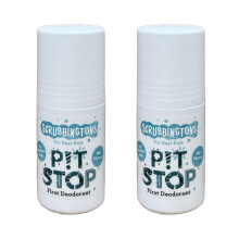 Scrubbingtons Pit Stop Childrens Natural First Deodorant, for Boys and Girls, Aluminium and Alcohol Free, Suitable for Sensitive Skin 2 x 50ml