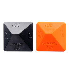 196N Angle Pyramid Whetstone Knife Blade Sharpener Sharpening Stone Angle Guide 2-Pack, 4 Universal Angles-14, 17, 20, 25