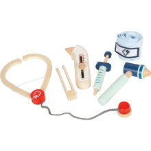 Imitatiespel - SMALL FOOT COMPANY - Dokters speelset - 6 delen - Hout - Voor kinderen van 3 tot 8 jaar