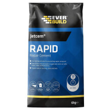 – Jetcem Rapid Set Cement – Internal And External Use – Ideal For Repairing Cement – Easy Mix Formula – Fast-Setting – Grey – 6kg Bag