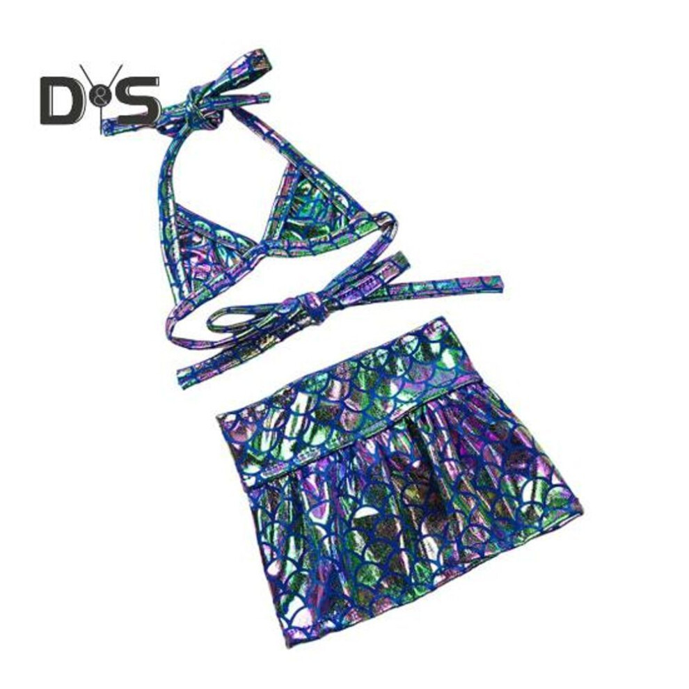 (blue, S) Dog Bikini Dress Sparkling Dog Swimsuit Mermaid Bathing Suit With Shiny Scale Summer Seaside Beach Outfit For Small Medium Cats Dogs