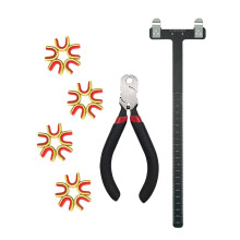 Archery Bow String Nock Points Pliers Set T Shape Bow Square Ruler Nocking Point Buckles Plier (BLACK)