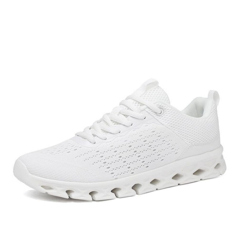 (white, 39) Men's Summer Mesh Running Shoes, Breathable Large Sizes 28-50