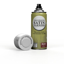 Satin Varnish, Spray Paint Varnish for Miniature Protection, Tabletop Roleplaying, Boardgames, and Wargames Miniature Modelling, 400ml