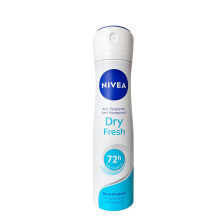 Deodorant Spray Dry Fresh 6 x 150 ml, Women's Deodorant for Safe Protection 72h, Deo Anti-Perspirant Spray Alcohol Free and Dermotested for a Pleasant