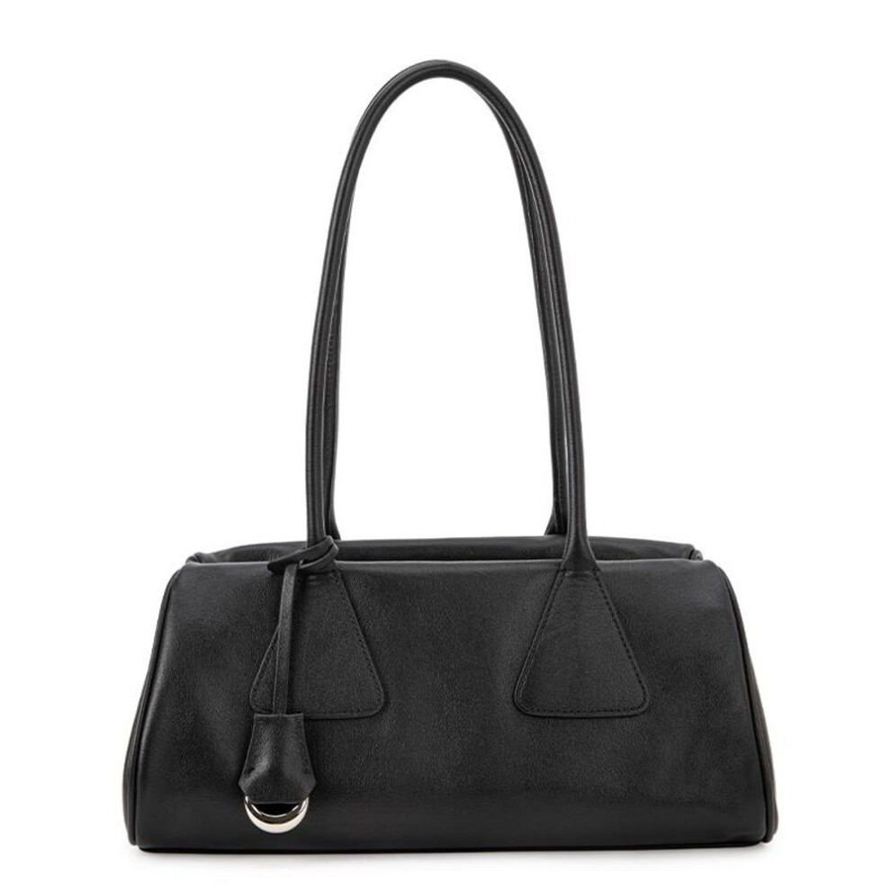 (black, m) Women's bags 2025 New Luxury Brand Boston Premium Fashion Tote Bag Trend Top Layer Real Cowhide Shoulder Pillow School Bag VENOF