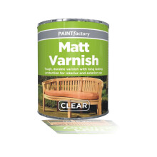 Varnish for Wood 300ML - MATT Finish Wood Metal Concrete Interior Exterior Wood Clear Varnish