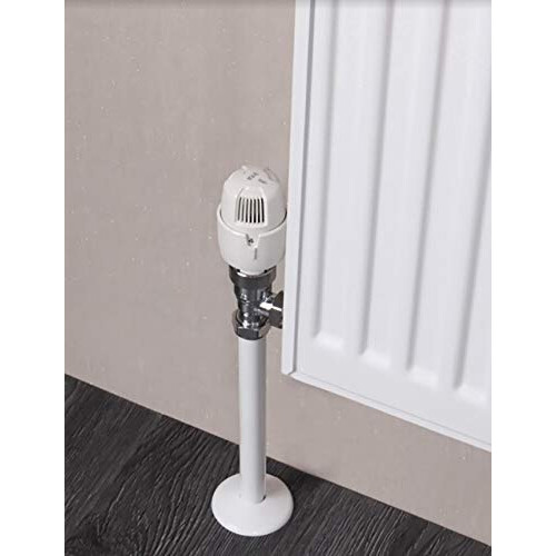 Snappit Radiator Pipe Covers & Collars 200mm White ACSNW/K2 2