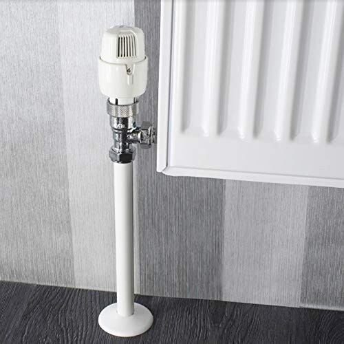 Snappit Radiator Pipe Covers & Collars 200mm White ACSNW/K2 1