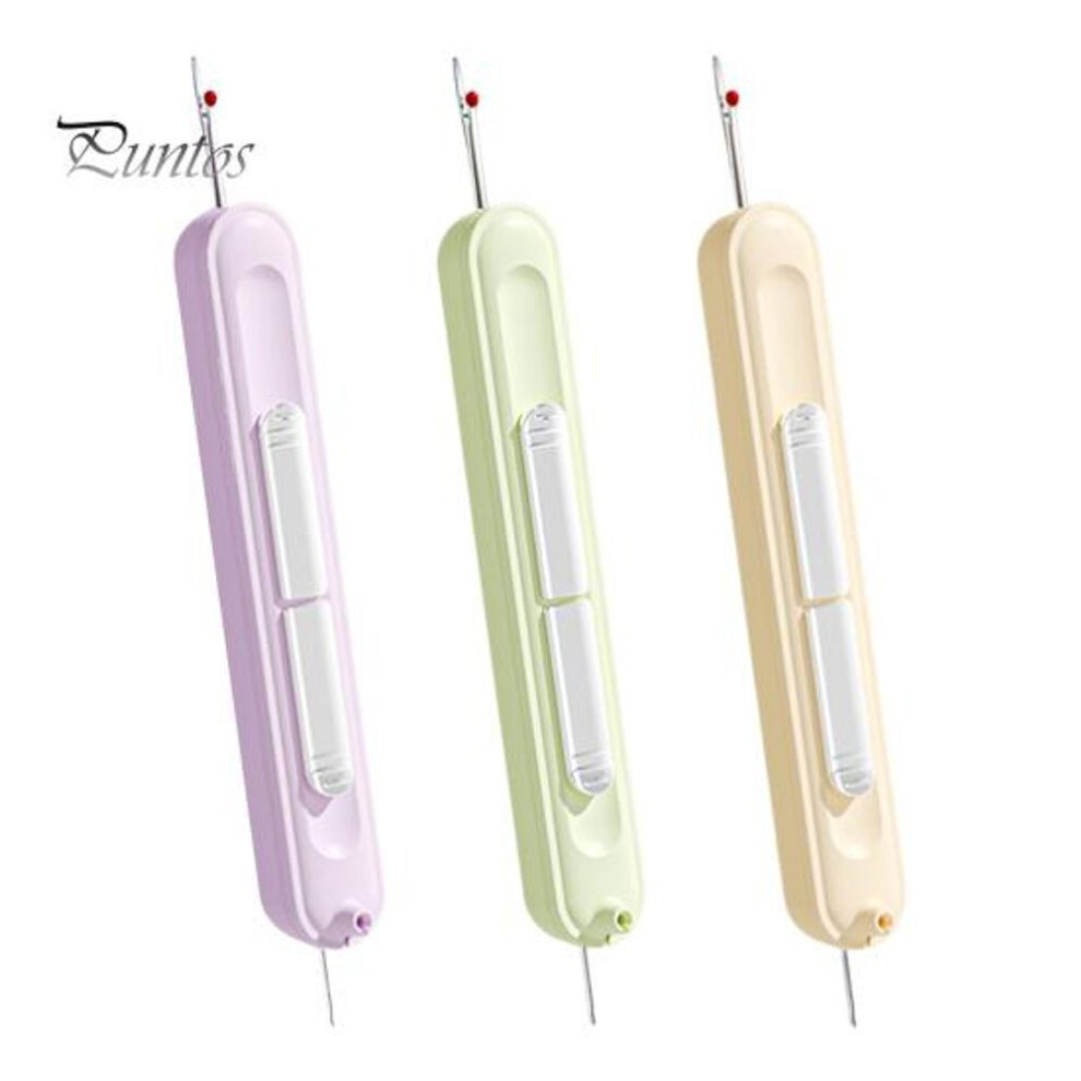 3 Pcs Automatic Needle Threaders 2-in-1 Threading Tool Seam Opener Portable Needle Threader For Sewing Machine Needle Hand Embroidery Cross Stitch