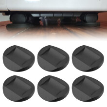 Furniture Castor Cups, 6 Pcs Anti-Sliding Rubber Feet Protector Pads Bed Furniture Stopper Office Chair Wheel Stoppers Floor Protector Castor Cups for
