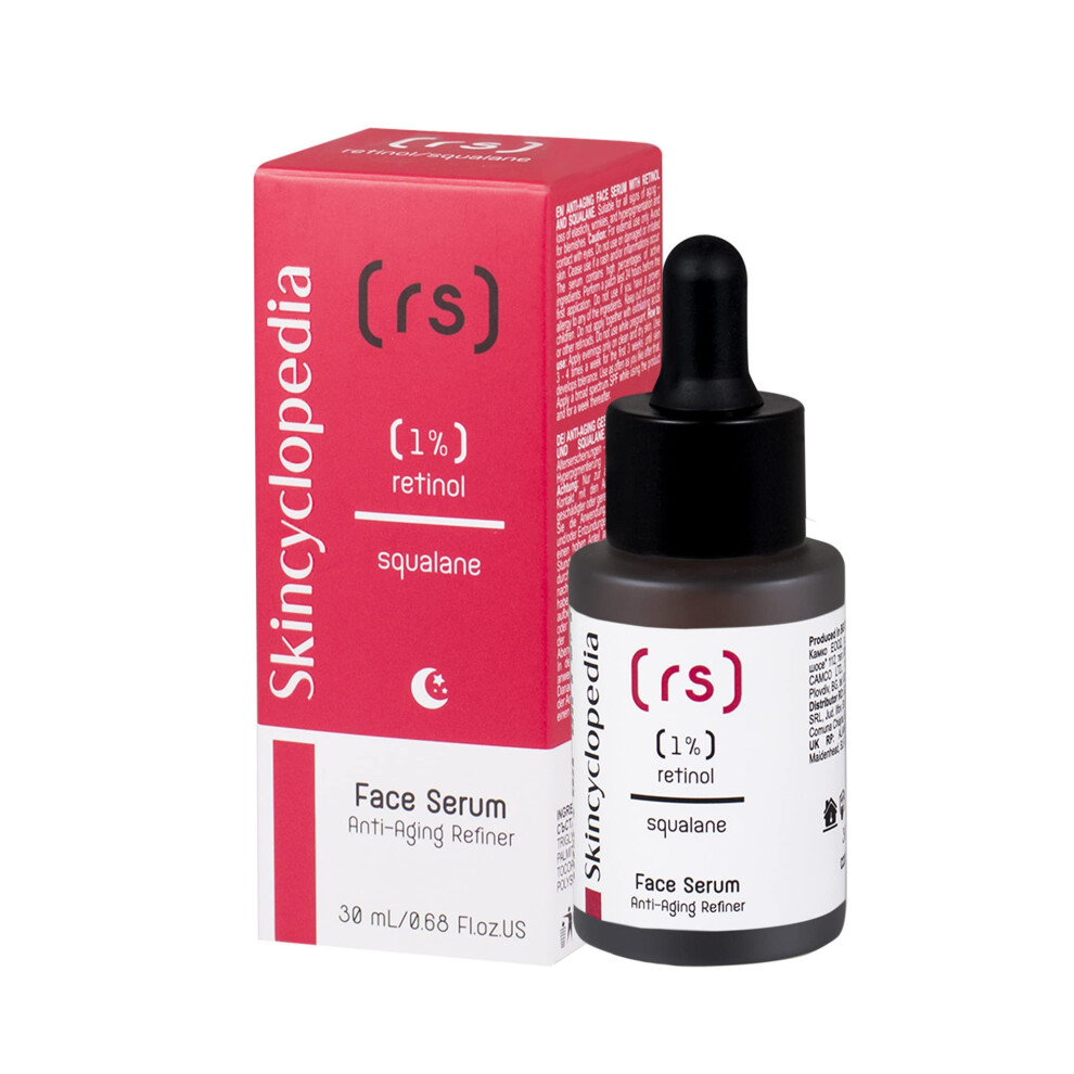 Skincyclopedia 1% Retinol Serum With Hyaluronic Acid, Matrixyl And Squalane - Acne Prone And Oily Skin Moisturiser, Dark Spot Remover And Pore Minimizer, For Men And