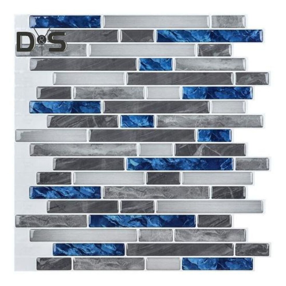 (as the picture, I) Waterproof Oil-proof Decorative Patch 12x12 Inch Moisture-resistant Self Adhesive Wall Tile Kitchen Sticker DIY Home Decor