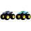 Hot Wheels Mattel Monster Trucks Color Changing Car Assorted Models, Multicolor (HGX06) 6