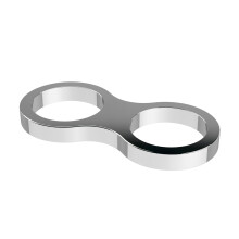 CIR91 ǀ Modern Bathroom Shower Accessories Universal Hose Retainer for Slide Rail Kits, 10mm x 80mm, Silver
