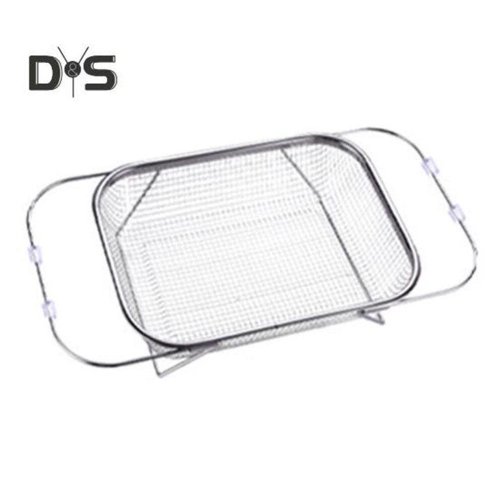 (as the picture, XL) Drain Basket Sink Colander Strong Load-bearing Telescopic Strainer Basket With Expandable Handles Vegetable Food Fruit Strainer