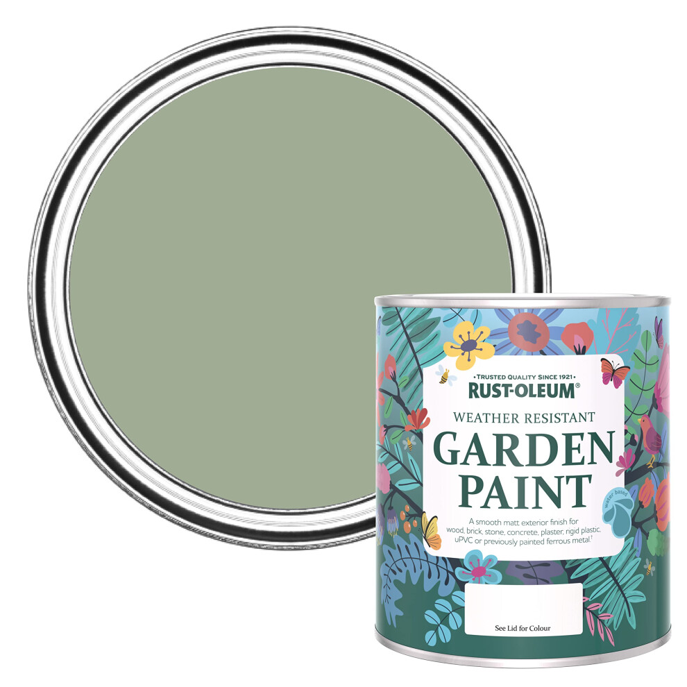 Rust-Oleum Green Mould Resistant Garden Paint In Matt Finish - Bramwell 750Ml