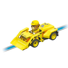 FIRST 20065025 Slot Car Paw Patrol-Rubble, yellow
