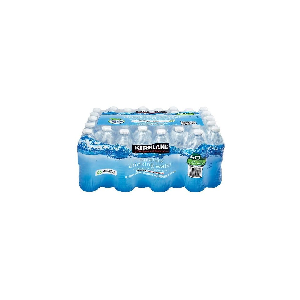 Kirkland Signature Natural Spring Water, 40 X 500Ml