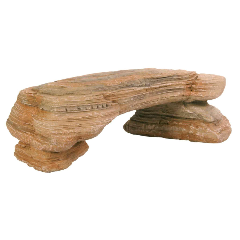 Rock Plateau for Terrariums and Aquariums - Sandstone Look - Made of Polyester Resin - 29 x 14 x 9 cm - 8846