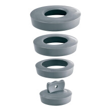 CON:P SA168 Wirquin 39224001 Kit bouchon universel Pour vidage Ø 36 à Ø 58, gris Universal Valve Plug 36-58 mm, Grey