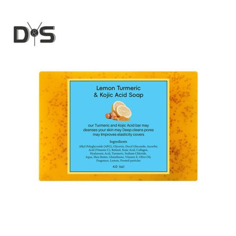 (as the picture, A) 1/4Pcs Turmeric Soap Bar with Honey Glow Gentle Cleansing Natural Ingredients Skincare Soap for All Skin Types