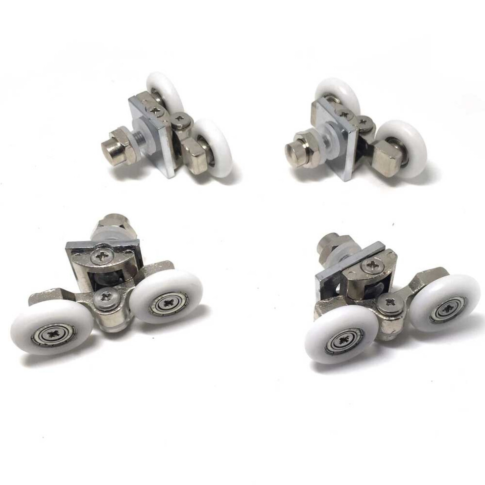 Shower Double Door Wheels 23Mm Shower Door Rollers 4Pcs 612046080979