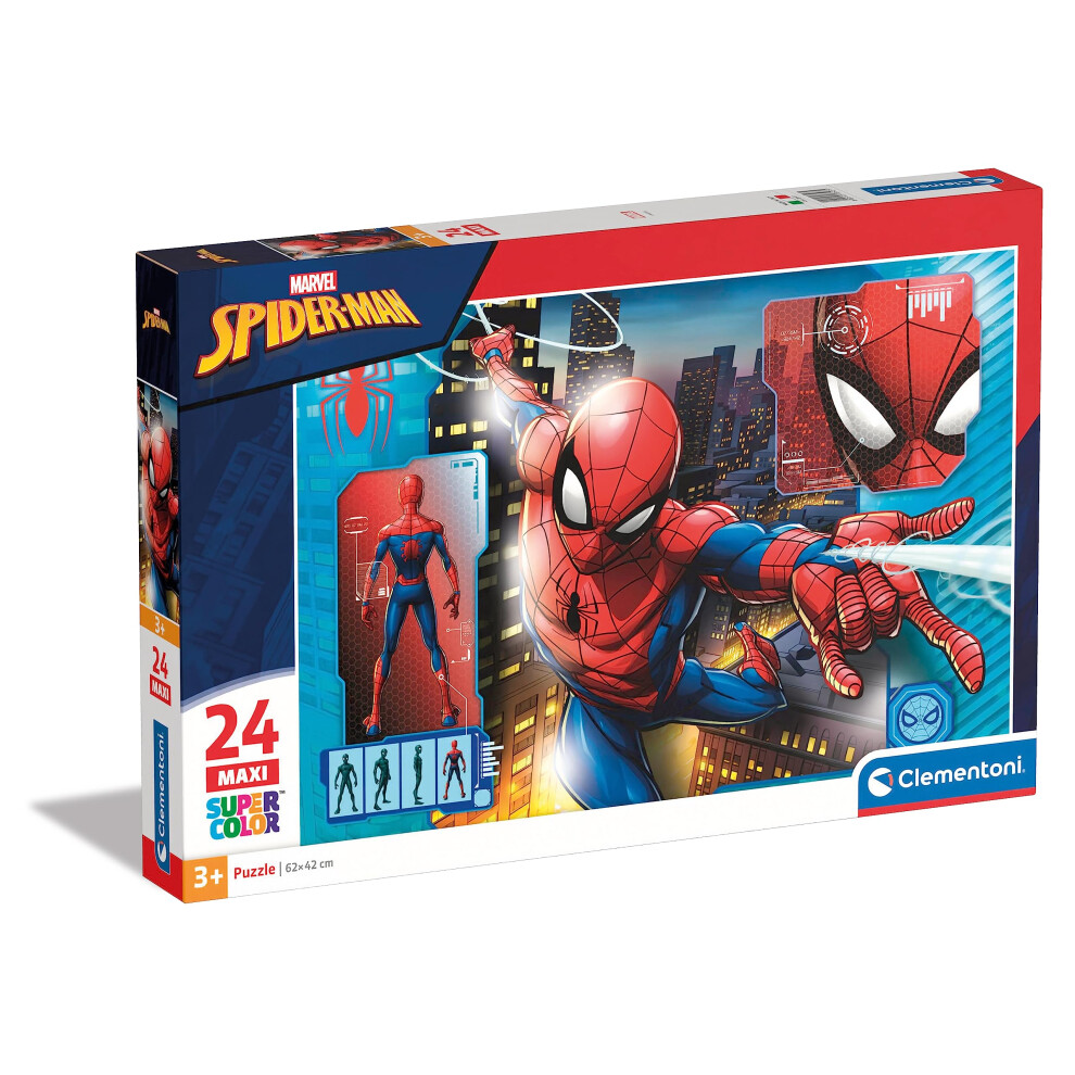 New Clementoni - 28507 - Supercolor Jigsaw Puzzle For Children - Man-24 Pieces Maxi