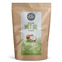 Vegan MCT Oil Powder - 450g | C8/C10 MCT Ratio of (60/40) | Low Carb, Lactose Free, and Sugar Free | Premium Quality, Easily Absorbed & Digested | 30