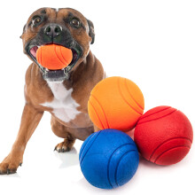 Petopedia 3x Solid Core HIGH BOUNCING Rubber Ball Interactive, Virtually Tough Indestructible Dog Toys for Boredom, Strong Balls, Fetch Play