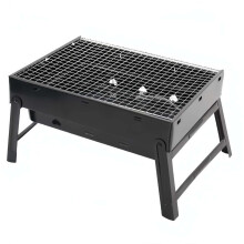 BBQ Barbecue Grill, Portable BBQ grill easy-to-use, Foldable Charcoal Grill for Outdoor, Stainless Steel Smoker for Picnic, Garden Terrace, Camping,
