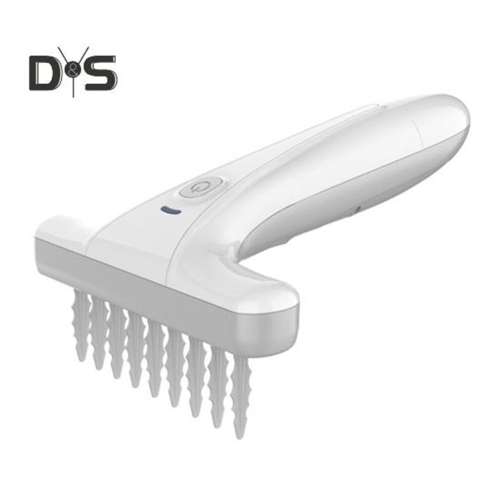 Electric Pet Hair Detangling Brush Pet Undercoat Hair Knots Remover Dematting Comb with Power-off Protection for Dogs Cats