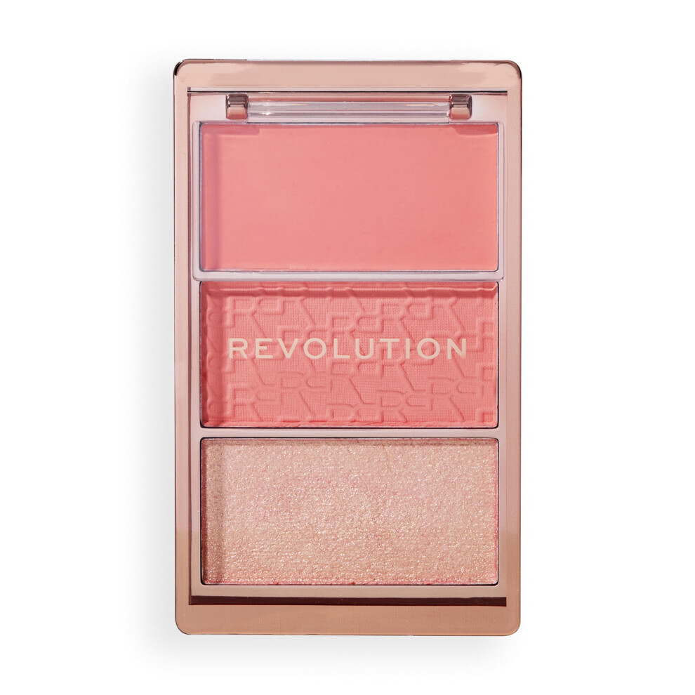 Revolution Blush Icon Palette 70g (Various Shades) - Authentic Peach - Image 5